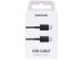 Samsung Originele USB-C naar USB-C kabel Samsung Galaxy A13 (4G) - 1 meter - Zwart