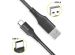 Accezz USB-C naar USB kabel iPhone 15 - 0,2 meter - Zwart