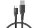 Accezz USB-C naar USB kabel iPhone 15 - 0,2 meter - Zwart