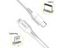 Accezz Lightning naar USB-C kabel iPhone 12 Mini - MFi certificering - 2 meter - Wit