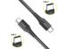Accezz USB-C naar USB-C kabel Samsung Galaxy A21s - 0,2 meter - Zwart