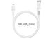 iMoshion Lightning naar USB kabel iPhone 12 Mini - MFi certificering - Gevlochten textiel - 1,5 meter - Wit