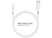 iMoshion Lightning naar USB kabel iPhone 14 Pro Max - MFi certificering - Gevlochten textiel - 3 meter - Wit