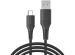 iMoshion USB-C naar USB kabel iPhone 15 Pro Max - Gevlochten textiel - 3 meter - Zwart