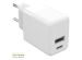 Accezz Wall Charger Samsung Galaxy A14 (4G) - Oplader - USB-C en USB aansluiting - Power Delivery - 20 Watt - Wit