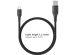 iMoshion Wall Charger met USB-C naar USB kabel Samsung Galaxy A51 - Oplader - Gevlochten textiel - 20 Watt - 1,5 meter - Zwart
