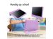 iMoshion Kidsproof Backcover met handvat iPad 7 (2019) / iPad 8 (2020) / iPad 9 (2021) 10.2 inch - Lila