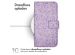 iMoshion Design Bookcase Samsung Galaxy A14 (5G/4G) - Purple White Flowers