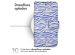 iMoshion Design Bookcase Samsung Galaxy S23 - White Blue Stripes