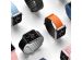iMoshion Siliconen magnetisch bandje Apple Watch Series 1-9 / SE - 38/40/41 mm - Roze / Wit