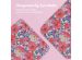iMoshion Design Slim Hard Case Sleepcover met stand Kobo Libra H2O - Flower Watercolor