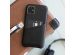 Selencia Vayu Vegan Lederen Backcover Samsung Galaxy S21 - Zwart