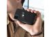 Selencia Vayu Vegan Lederen Backcover Samsung Galaxy S21 - Zwart