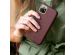 Selencia Gaia Slang Backcover Samsung Galaxy S21 - Donkerrood