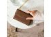 Selencia Uitneembare Vegan Lederen Clutch Galaxy A72 - Brown Sand