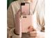 Selencia Uitneembare Vegan Lederen Clutch Galaxy S21 Plus - Roze