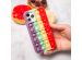 iMoshion Pop It Fidget Toy - Pop It hoesje Galaxy A02s - Rainbow