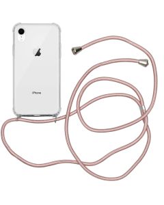 iMoshion Backcover met koord iPhone Xr - Rosé Goud