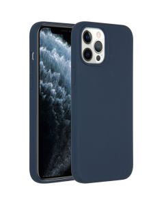 Accezz Liquid Silicone Backcover iPhone 12 Pro Max - Donkerblauw