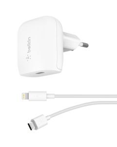 Belkin Boost↑Charge™ USB-C Wall Charger + Lightning kabel - 20W
