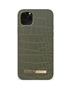 iDeal of Sweden Atelier Backcover iPhone 11 Pro Max - Khaki Croco