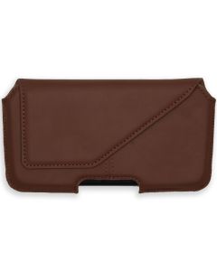 Accezz Real Leather Belt Case - Maat L - Bruin