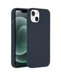Accezz Liquid Silicone Backcover iPhone 13 Mini - Donkerblauw