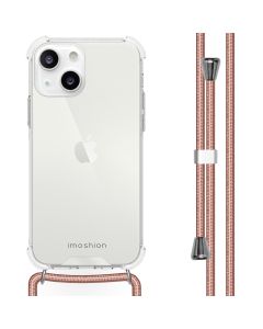 iMoshion Backcover met koord iPhone 13 - Rosé Goud