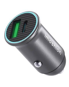 iMoshion Mini autolader - 2 poorten - USB-A Quick Charge - USB-C Power Delivery - 60 Watt - Zwart