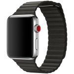 Apple Leather Loop M Apple Watch Series 1-9 / SE / Ultra (2) - 42/44/45/49 mm - Charcoal Gray