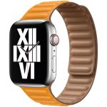 Apple Leather Link Apple Watch Series 1-9 / SE / Ultra (2) - 42/44/45/49 mm - Maat S/M - California Poppy