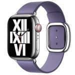 Apple Leather Band Modern Buckle Apple Watch Series 1-9 / SE - 38/40/41 mm - Maat M - Wisteria