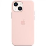 Apple Silicone Backcover MagSafe iPhone 13 Mini - Chalk Pink