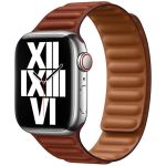 Apple Leather Link Apple Watch Series 1-9 / SE - 38/40/41 mm - Maat S/M - Umber