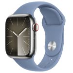Apple Sport Band Apple Watch Series 1-9 / SE - 38/40/41 mm - Maat M/L - Winter Blue
