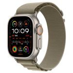 Apple Alpine Loop Band Apple Watch Series 1-9 / SE / Ultra (2) - 42/44/45/49 mm - Maat L - Olive