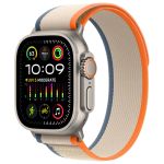 Apple Trail Loop Band Apple Watch Series 1-9 / SE / Ultra (2) - 44/45/49 mm - Maat S/M - Oranje / Beige