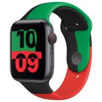 Apple Sport Band Apple Watch Series 1-9 / SE / Ultra (2) - 42/44/45/49 mm - Maat S/M - Black Unity