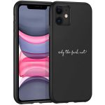 iMoshion Design hoesje iPhone 11 - Why The Fuck Not - Zwart