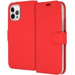 Accezz Wallet Softcase Bookcase iPhone 12 Pro Max - Rood