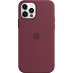 Apple Silicone Backcover MagSafe iPhone 12 (Pro) - Plum