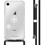 iMoshion Design hoesje met koord iPhone Xr - Paardenbloem - Wit