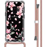 iMoshion Design hoesje met koord Samsung Galaxy S9 - Bloem - Roze