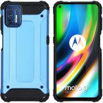 iMoshion Rugged Xtreme Backcover Motorola Moto G9 Plus - Lichtblauw