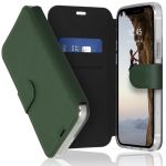 Accezz Xtreme Wallet Bookcase iPhone 12 (Pro) - Donkergroen