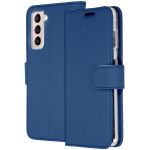 Accezz Wallet Softcase Bookcase Galaxy S21 Plus - Donkerblauw