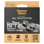 PanzerGlass Camera Protector Hoop Optic Rings iPhone 15 Pro / 15 Pro Max - White Titanium