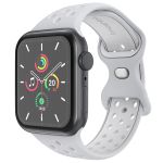 iMoshion Sport⁺ bandje Apple Watch Series 1-9 / SE - 38/40/41 mm - Maat S/M - Grey & White