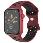 iMoshion Sport⁺ bandje Apple Watch Series 1-9 / SE - 38/40/41 mm - Maat M/L - Wine Red & Black