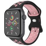 iMoshion Sport⁺ bandje Apple Watch Series 1-9 / SE / Ultra (2) - 42/44/45/49 mm - Maat M/L - Black & Pink